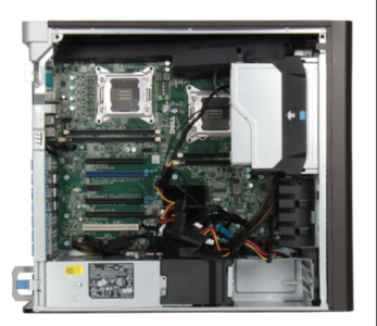 Dell Precision T5600 Workstation inside
