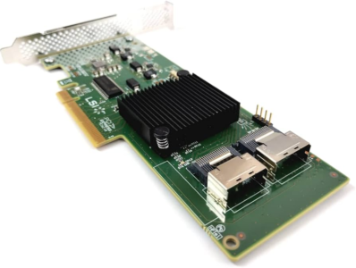 LSI SAS9211-8i 6Gbps SAS SATA HBA RAID controller card front view